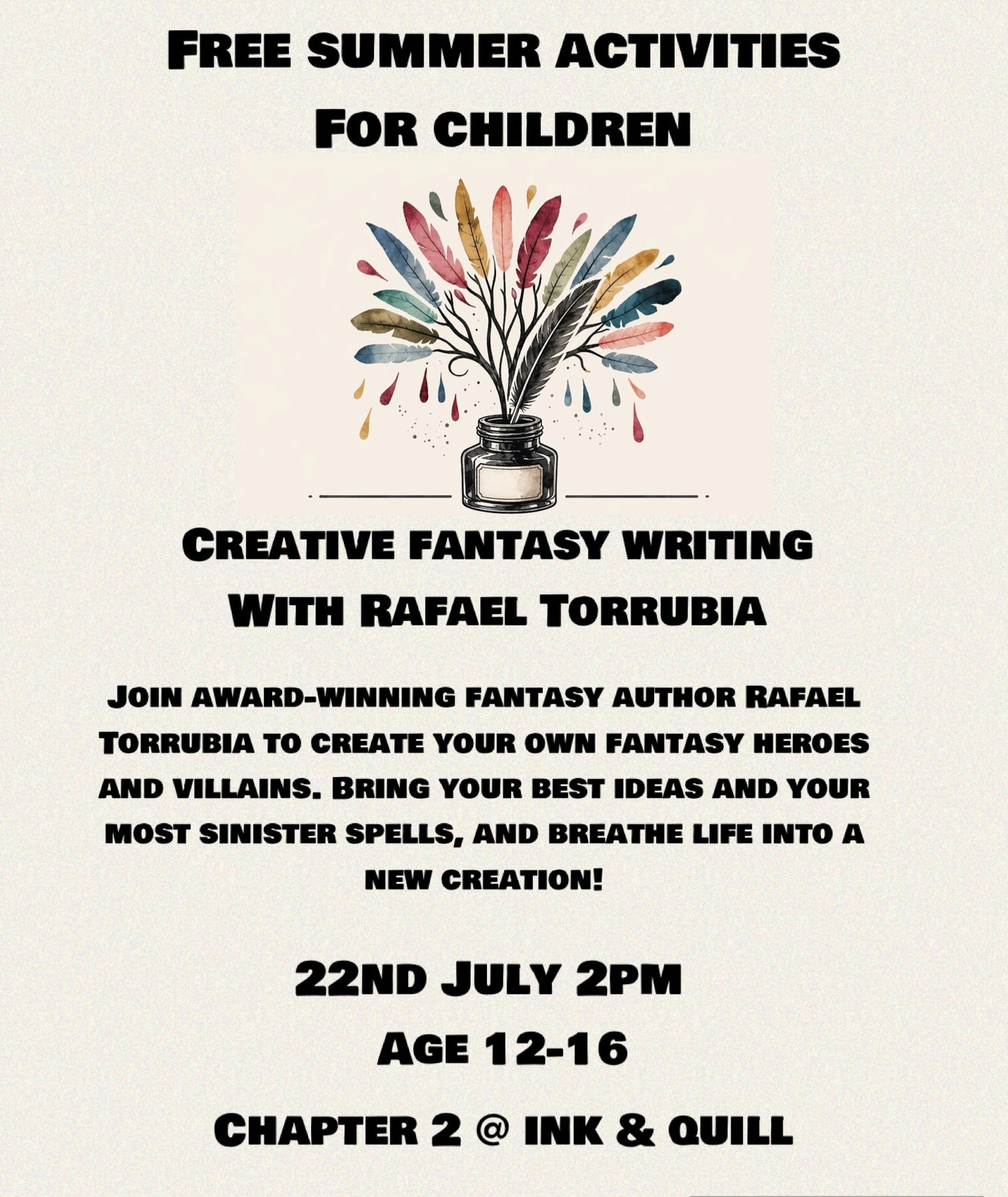 Free Fantasy writing for kids 12-16