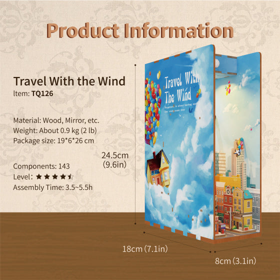 Travel with the wind book nook