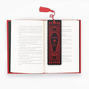 Deluxe vegan leather bookmark - Dracula