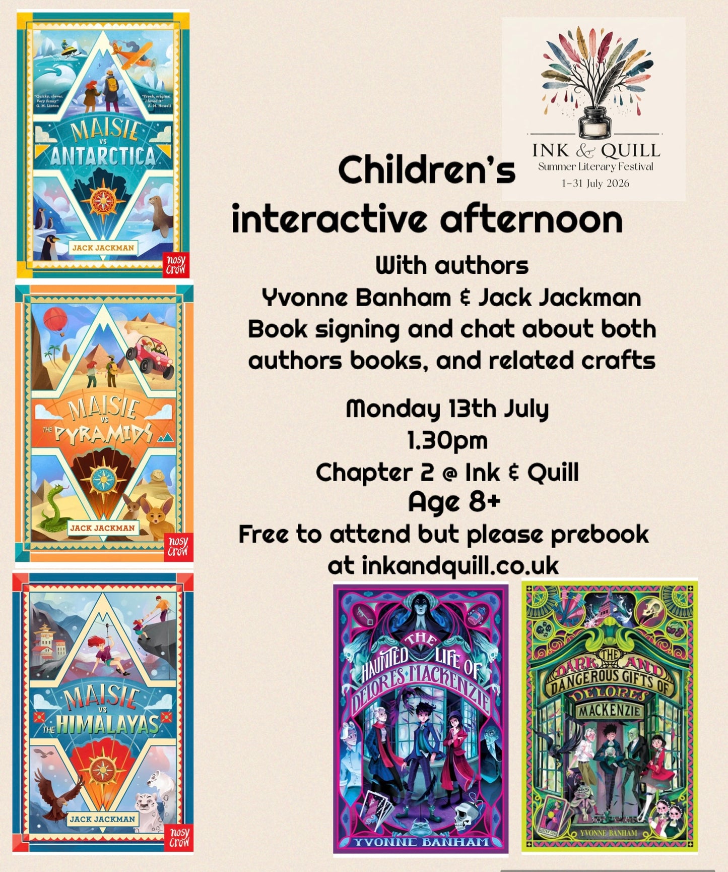 Children’s interactive afternoon with Jack Jackman & Yvonne Banham