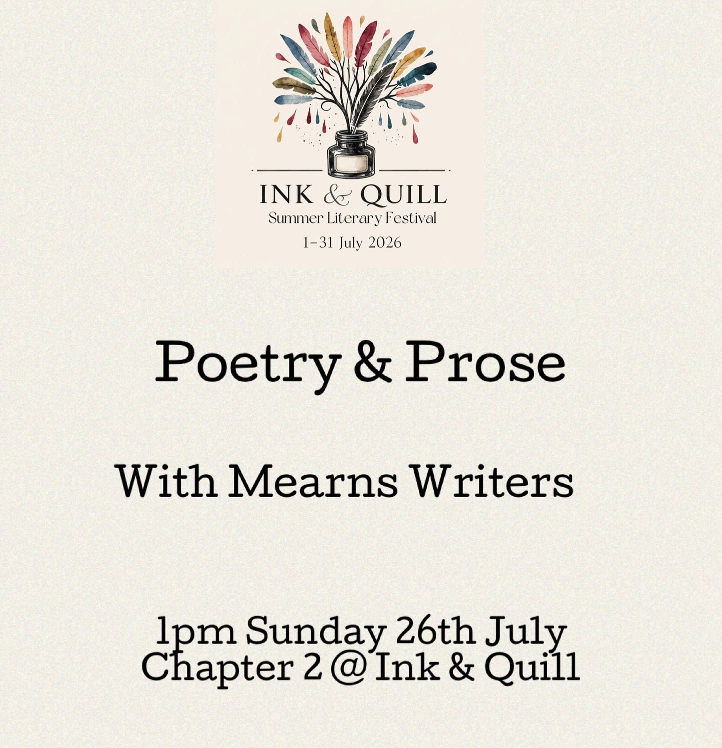 Poetry & Prose with Mearns Writers