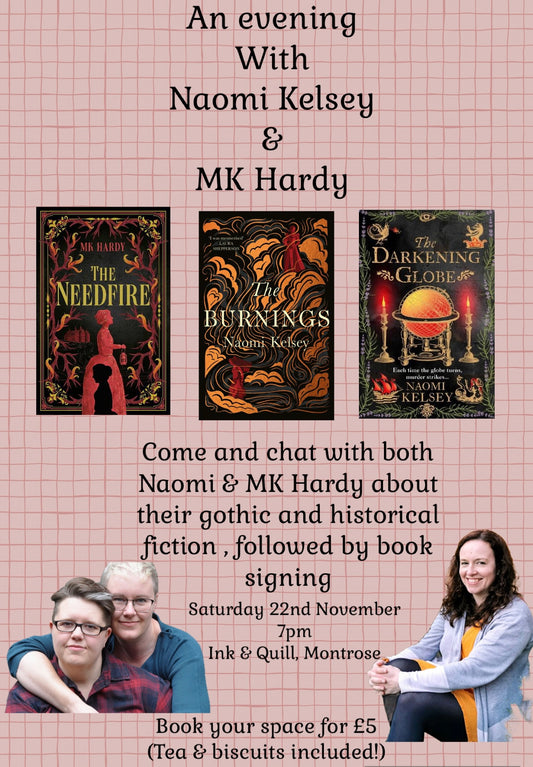 An evening with Naomi Kelsey & MK Hardy