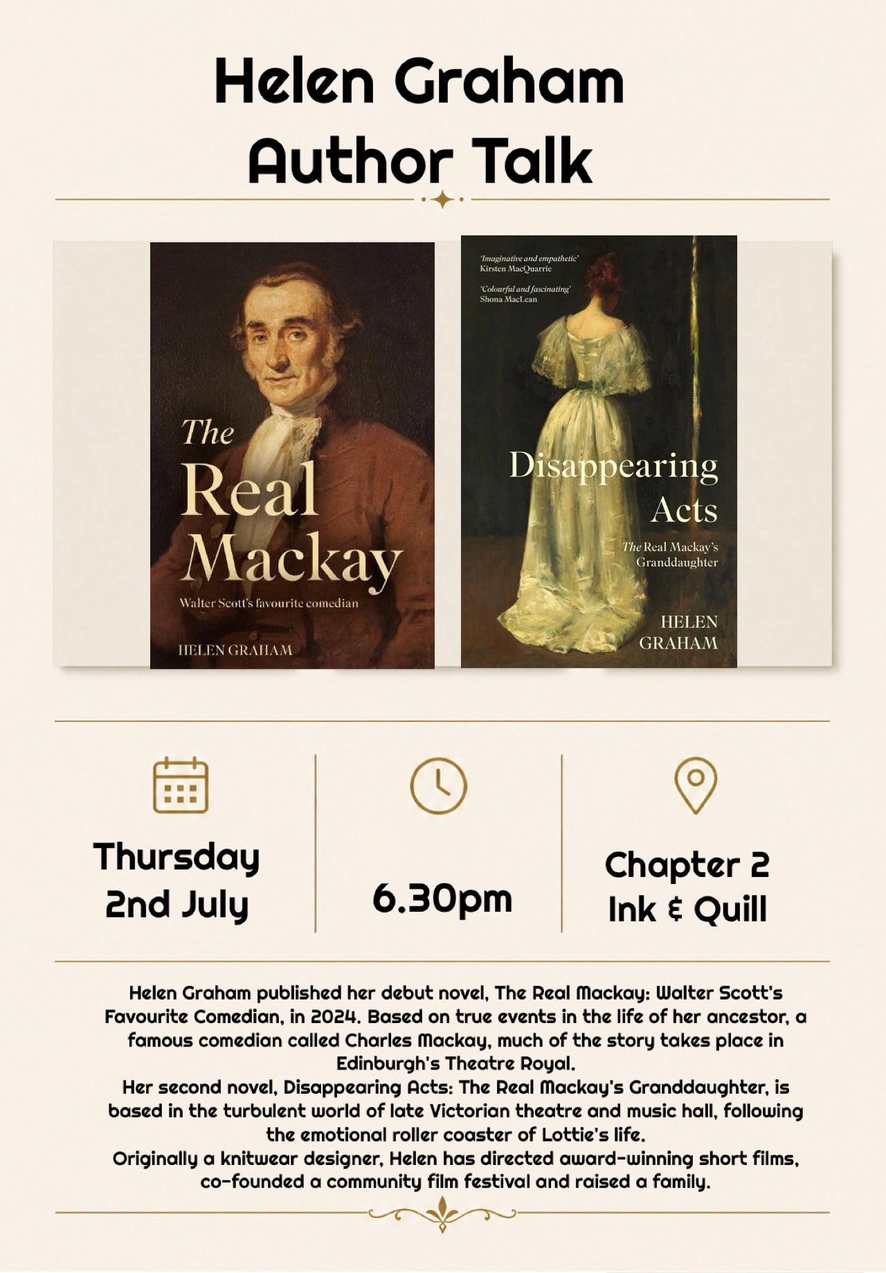 Author Talk - Helen Graham, historical