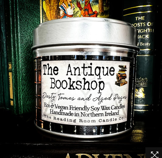 Ancient bookshop scented candle