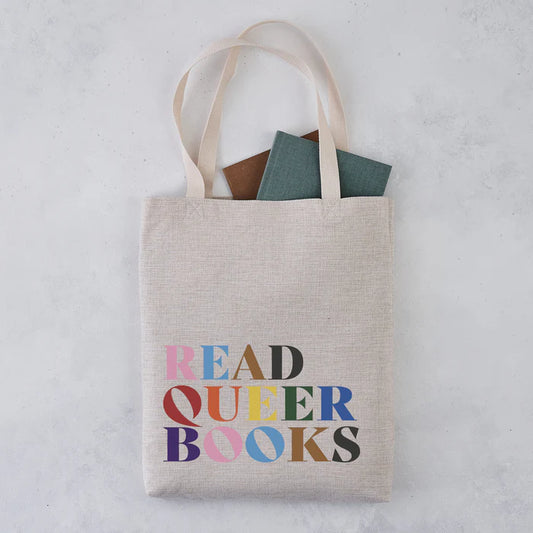 Read queer books tote bag