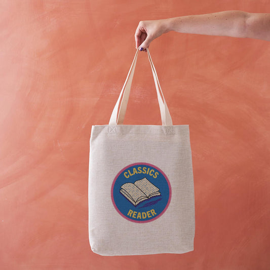 Classics reader tote bag