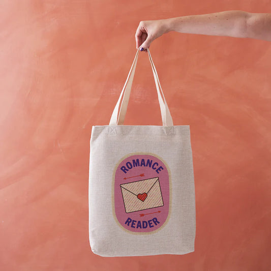Romance reader tote bag