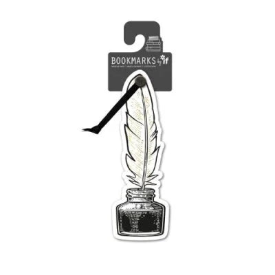 Ink and quill bookmark
