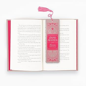 Deluxe vegan leather bookmark - Jane Austen