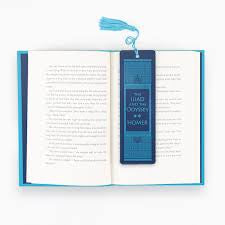 Deluxe vegan leather bookmark - the Iliad and the odyssey
