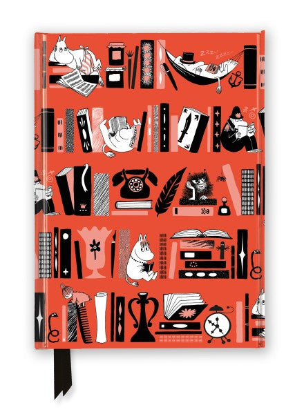 Flame Tree Moomin Bookshelves foiled journal