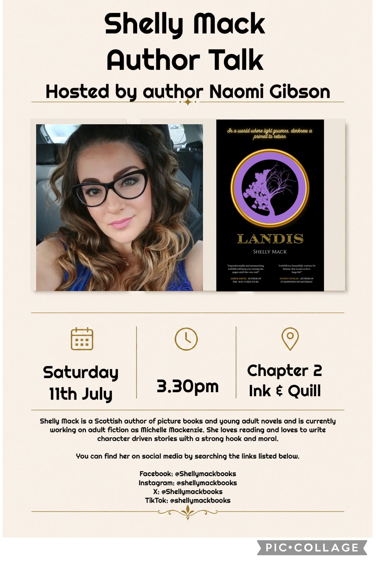 Shelly Mack - author talk, fantasy